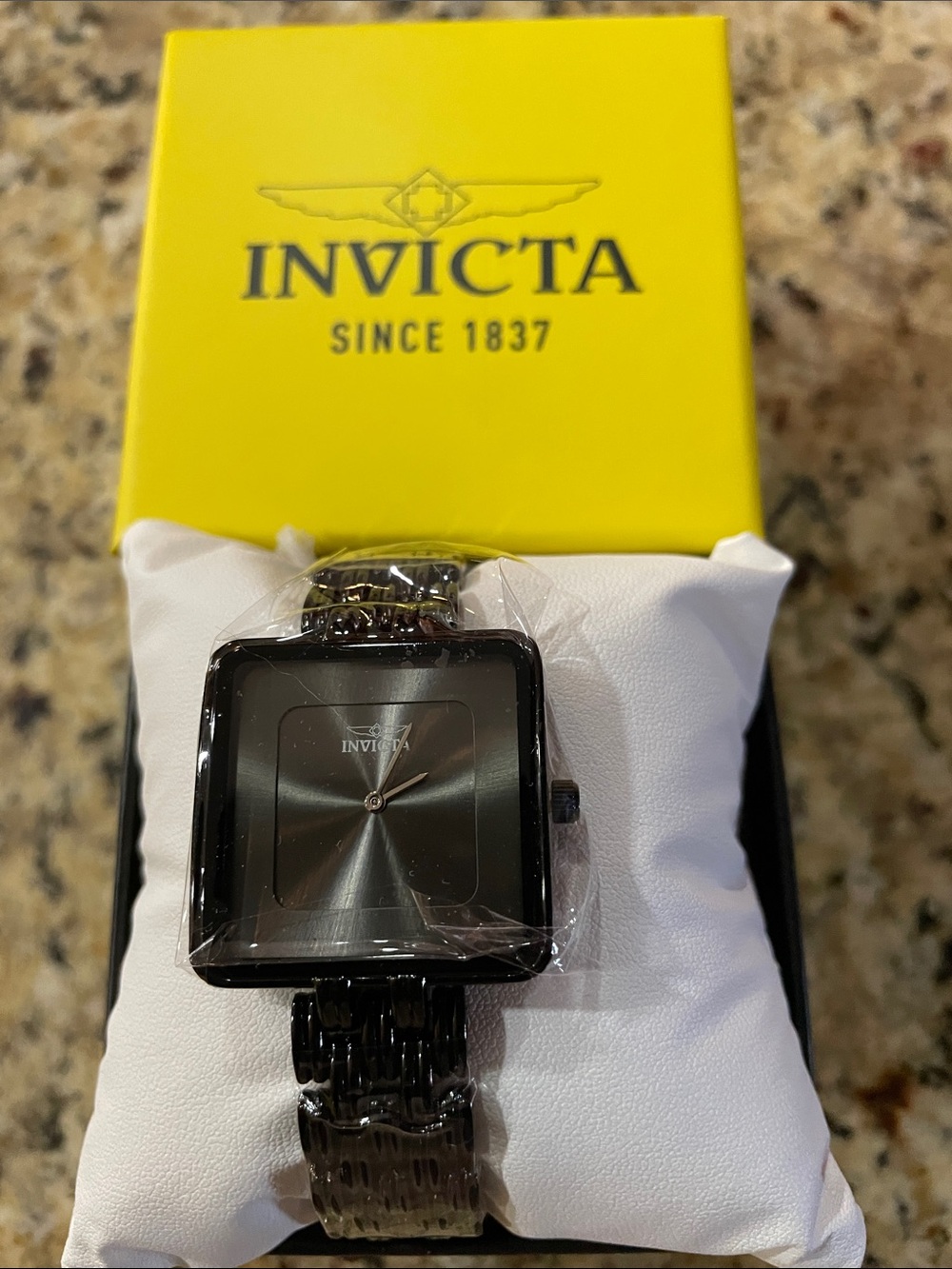 Invicta Wildflower Women’s Black Square Dial Bracelet Watch